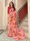 Kahsvi Swastik New Fancy Ethnic Wear Printed Georgette Saree Collection