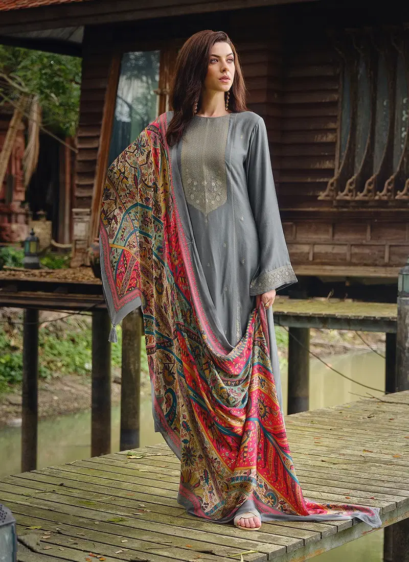 Kaifiyat By Aiqa Pashmina Printed Suits Catalog