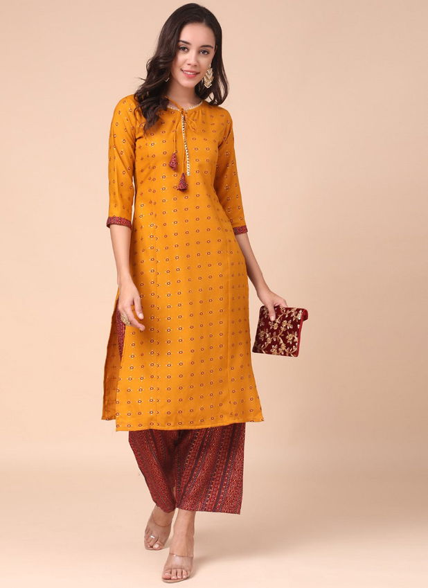 Kainat 15 Daily Wear Cotton Printed Kurti With Palazzo Collection