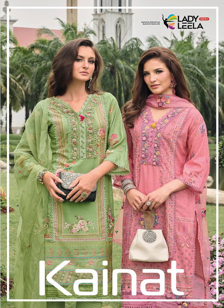 Kainat By Lady Leela Maslin Printed Kurti With Bottom Dupatta Orders In India
