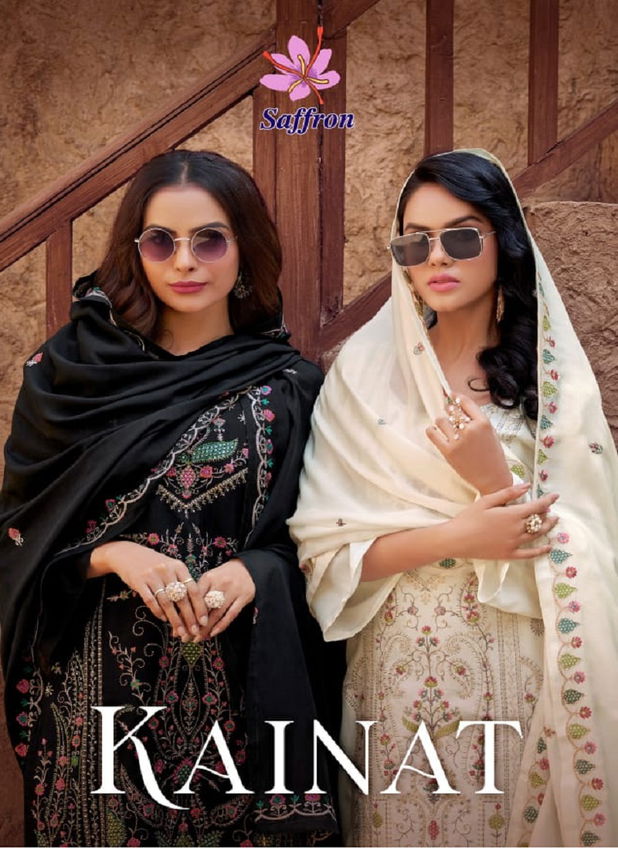 Kainat By Saffron Viscose Embroidery Salwar Kameez Suppliers In India