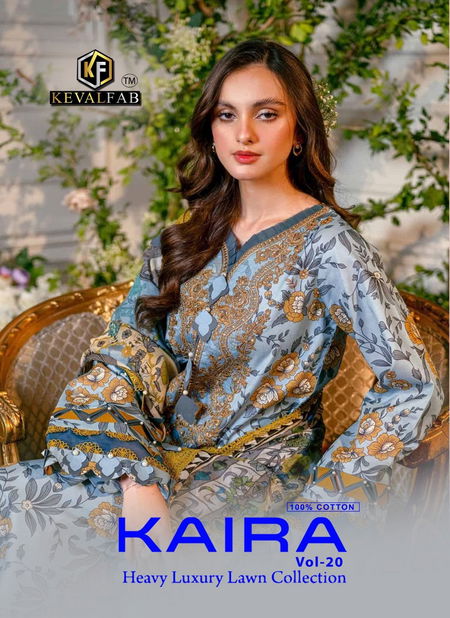 Kaira Vol 20 By Keval Cotton Pakistani Dress Material Wholesalers In Delhi
 Catalog