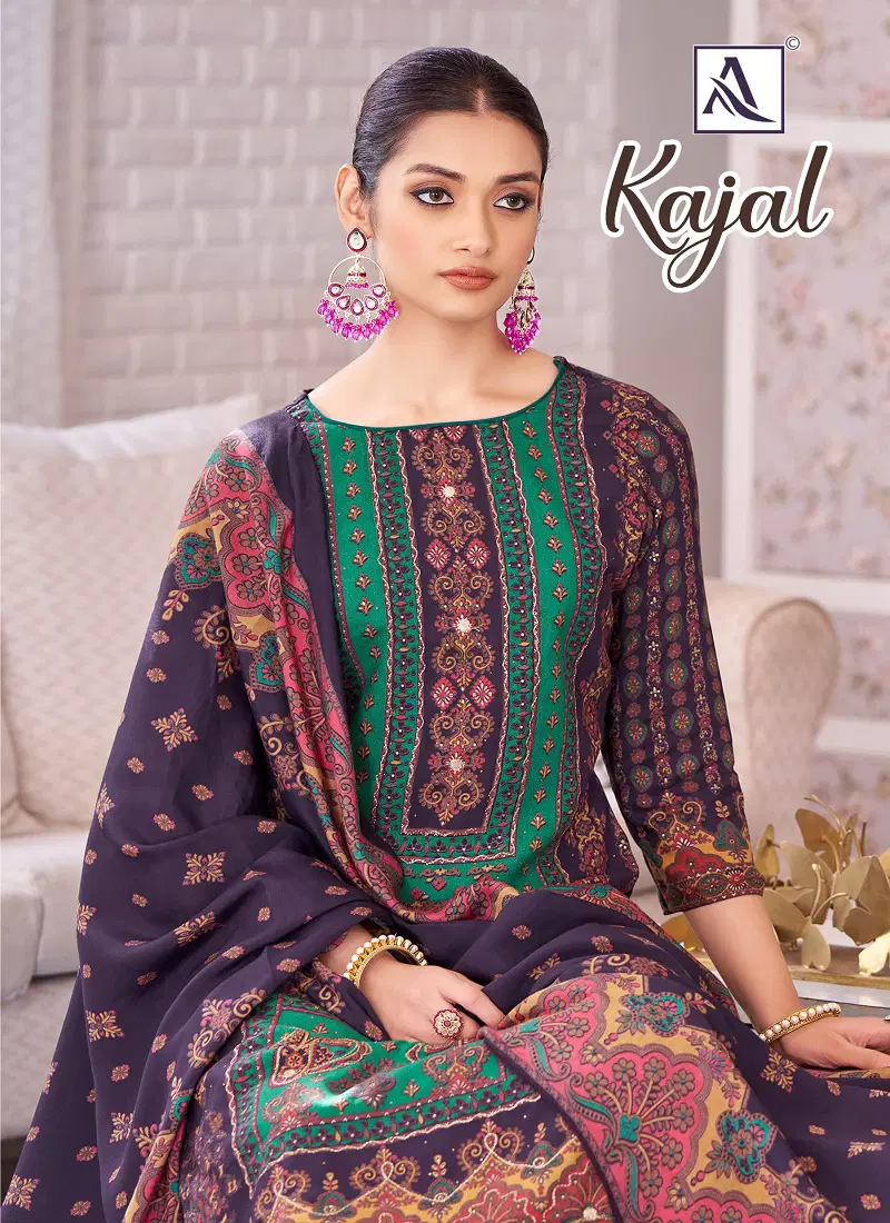 Kajal By Alok Suit Viscose Reyon Dress Material Wholesalers In Delhi Catalog