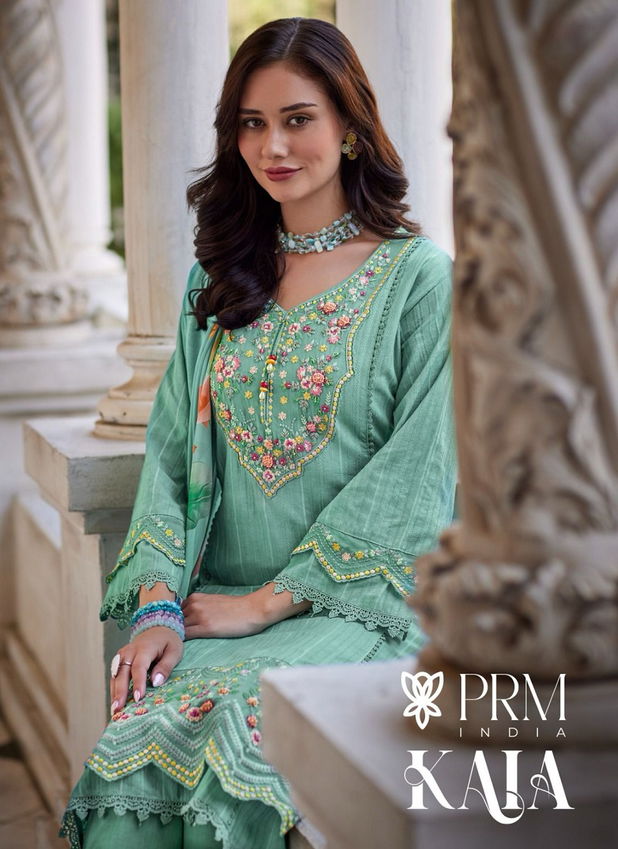 Kala By Prm Pure Cotton Embroidery Dress Material Wholesale Price In Surat