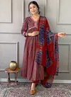 kalaai Designer Alia Cut Cotton Printed Kurti With Bottom Dupatta Wholesalers In Delhi
