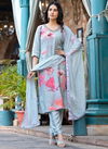Kalaai Designer Viscose Printed Kurti With Bottom Dupatta Wholesale Clothing Suppliers In India
