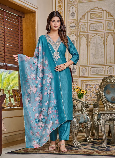 Kalaai Designer Viscose Rayon Kurti With Bottom Dupatta Wholesale Online

