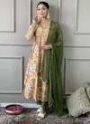 Kalaai Fashion Viscose Rayon Alia Cut Kurti With Bottom Dupatta Wholesalers In Delhi
