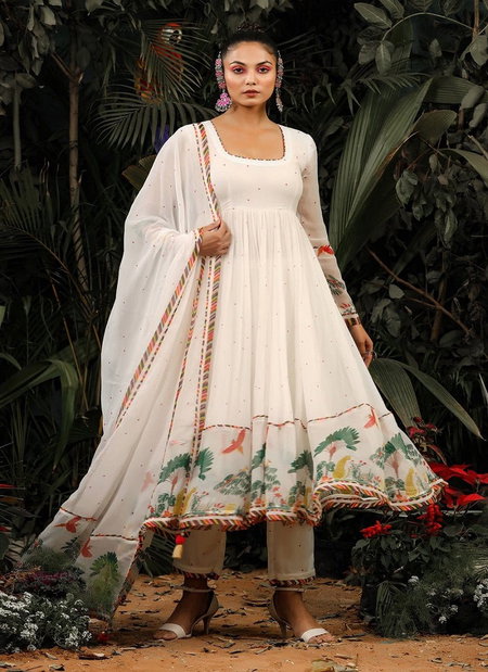 Kalaai Georgette Printed Long Anarkali Readymade Suit Wholesalers In Delhi
