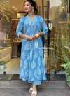 Kalaai Printed Designer Cotton Kurti With Bottom Dupatta Wholesale Shop In Surat
