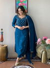 Kalaai Rayon Slub Designer Kurti With Bottom Dupatta Suppliers In India
