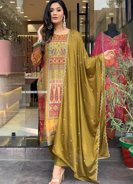 Kalaai Silk Handwork Printed Kurti With Bottom Dupatta Wholesale Market In Surat
