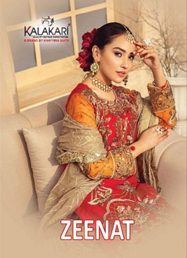 Kalakari Zeenat Latest Fancy Designer Festive Wear Faux Georgette Pakistani Salwar Suits Collection
