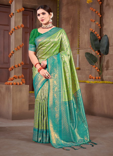 Kalanidhi Vol 11 By Bunawat Kanjivarm Silk Wedding Wholesale Sarees In India
