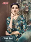 Kalarang 2807 By Bipson Chanderi Foil Print Coding Neck Work Dress Material Wholesale Shop In Surat	