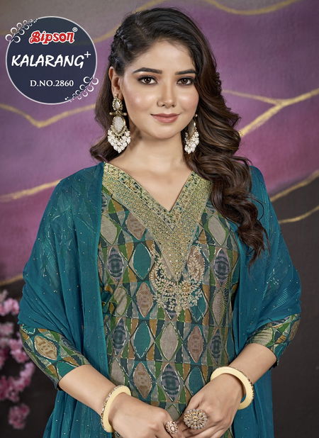 Kalarang 2860 By Bipson Viscose Muslin Printed Non Catalog Dress Material Wholesale Shop In Surat
 Catalog