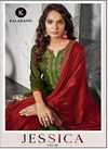 Kalarang Jessica Vol 2 Latest Jam Silk Cotton With Embroidery Work Dress Material With Pure Chinon Swarovski Diamond Work and Embroidery Work Border Dupatta 