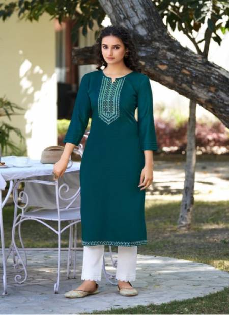 Kalaroop Kites 4 New Exclusive Party Wear Silk Embroidery Kurti Collection Catalog