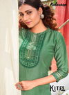 KALAROOP KITES Latest Fancy Ethnic Wear Lining Silk With Embroidery And sequence Neck Work With Bottom Kurti Collection