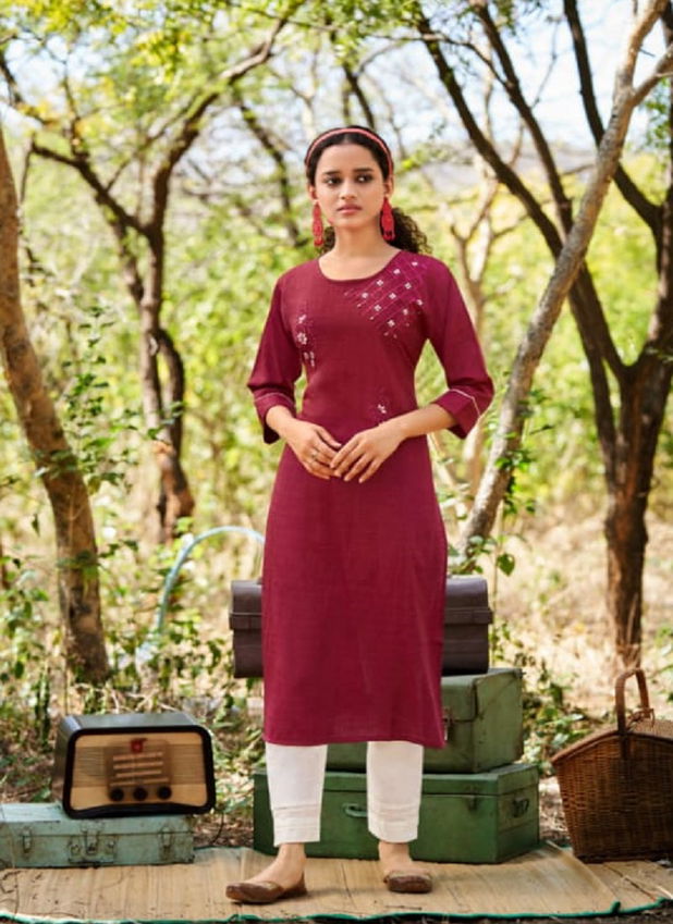 Kalaroop Mentos Designer Fancy Ethnic Wear Rayon Embroidery Kurti Collection