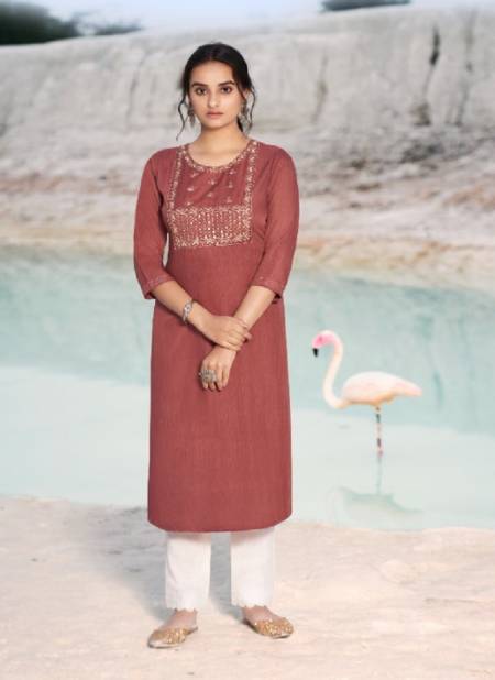 Kalaroop Shahi Designer Ethnic Wear Rayon Latest Kurti Collection Catalog