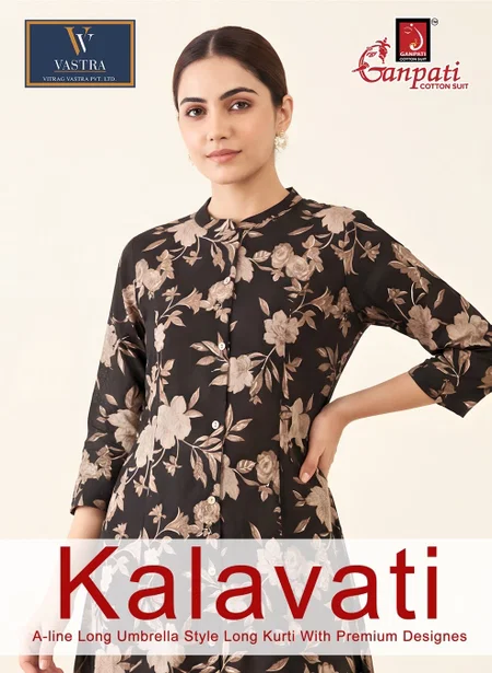 Kalavati Vol 1 By Ganpati Cotton Printed Wholesale A Line Kurti Suppliers In Mumbai