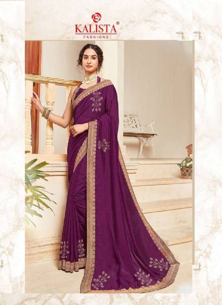 Kalishta Your Choice Exclusive Festival Wear Designer Vichitra Silk Saree Collection
 Catalog