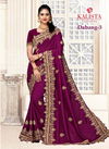 Kalista Dabang 3 Fancy festive Wear Heavy Embroidery Worked Vichitra Silk Sarees Collection