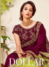 Kalista Dollar Latest Designer Collection Fancy Wedding Wear vichitra silk Embroidery Worked Sarees