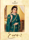 Kalista Euro 2 Latest fancy Designer Festive Wear Embroidery Heavy Vichitra Silk Saree Collection
