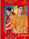 Kalista Kanya Fancy Designer Latest Heavy Wedding Wear Vichitra Silk Embroidery Work Saree Collection
