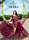 Kalista Meera Latest fancy Designer Festive Wear Heavy vichitra silk Embroidery Worked Sarees Collection
