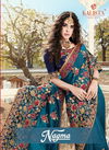 Kalista Nagma Latest Fancy Heavy Festive Wear vichitra silk Embroidery Worked Sarees Collection
