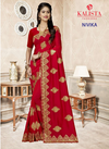 Kalista Nivika Nx Latest Fancy Designer festive Wear Silk Embroidered Saree Collection 
