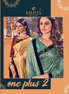 Kalista One Plus 2 Latest Designer Georgette Wedding Wear Festive Wear Embroidery Worked Sarees Collection 
