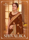 Kalista Shivalika Latest Fancy Festive Wear vichitra silk Embroidery Worked Sarees Collection
