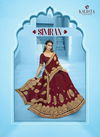 Kalista Simran Latest Fancy Designer Festive Wear Heavy Embroidery Worked Vichitra Silk Sarees Collection
