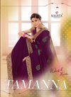 Kalista Tamanna Latest Designer wedding Wear Embroidery Worked vichitra Silk Sarees Collection