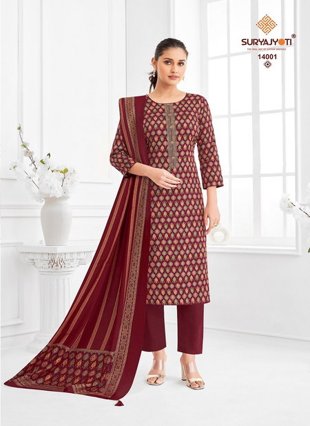 Kalki Vol 14 By Suryajyoti Jam Satin Printed Dress Material Wholesale  Price In Surat

