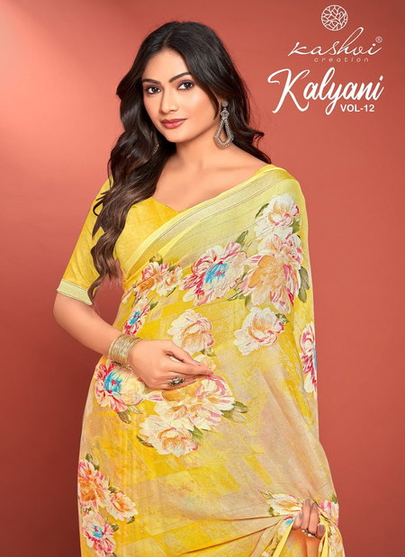 Kalyani Vol 12 By Kashvi Dull Miss Viscose Printed Sarees Wholesale Price In Surat