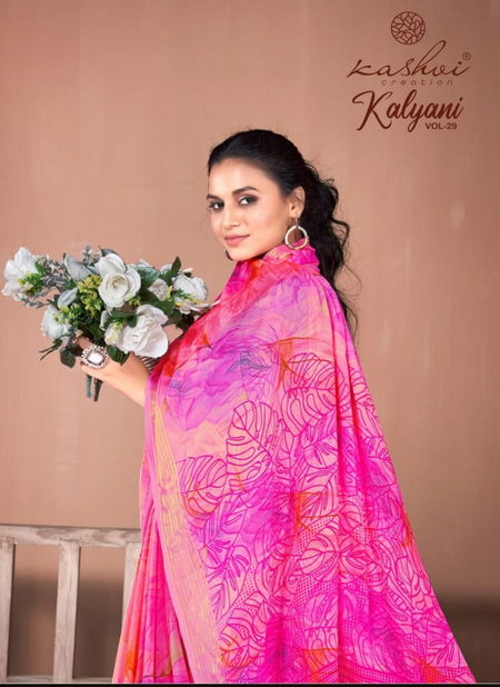 Kalyani Vol 29 By Kashvi Dull Moss Viscose Daily Wear Sarees Wholesale Shop In Surat Catalog