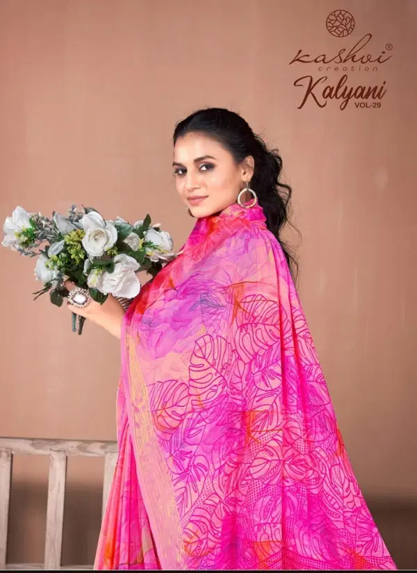 Kalyani Vol 29 By Kashvi Dull Moss Viscose Daily Wear Sarees Wholesale Shop In Surat