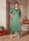 Kanasu Alisha Fancy Festive Wear Silk Kurti With Bottom Collection