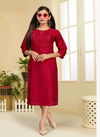 Kanasu Angel Fancy Casual Wear Heavy Slub Designer Kurti Collection