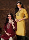 Kanasu Flaamingo 2 Designer Ethnic Wear Rayon Kurti With Bottom Collection