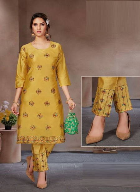 Kanasu Inayat 2 Silk Latest Fancy Wear Kurti With Bottom Latest Collection Catalog