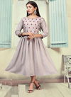 Kanasu Lemon Heavy Rayon Ethnic Wear Anarkali Long Designer Kurtis Collection
