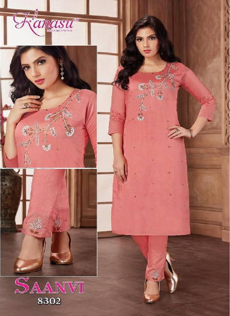 Kanasu Saanvi Silk Embroidery Kurti With Bottom Catalog
 Catalog