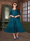 Kanasu Star Link Rayon Designer Ethnic Wear Anarkali Long Kurti Collection