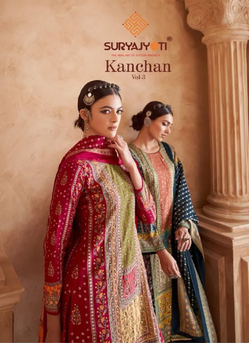 Kanchan Vol 3 By Suryajyoti Modal Printed Dress Material Wholesalers In Delhi